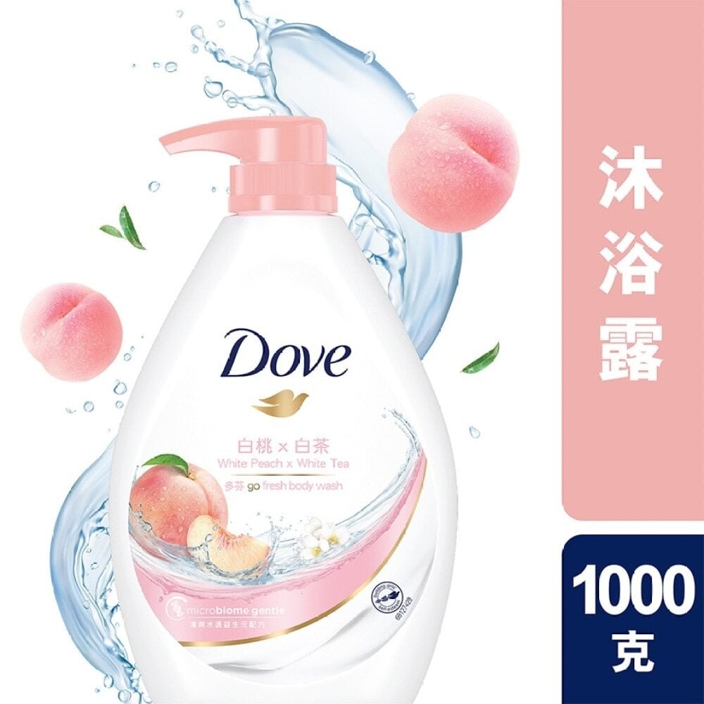 Dove Body Wash 1000g - White Peach & White Tea 多芬沐浴乳1000克 - 白桃&白茶 Image