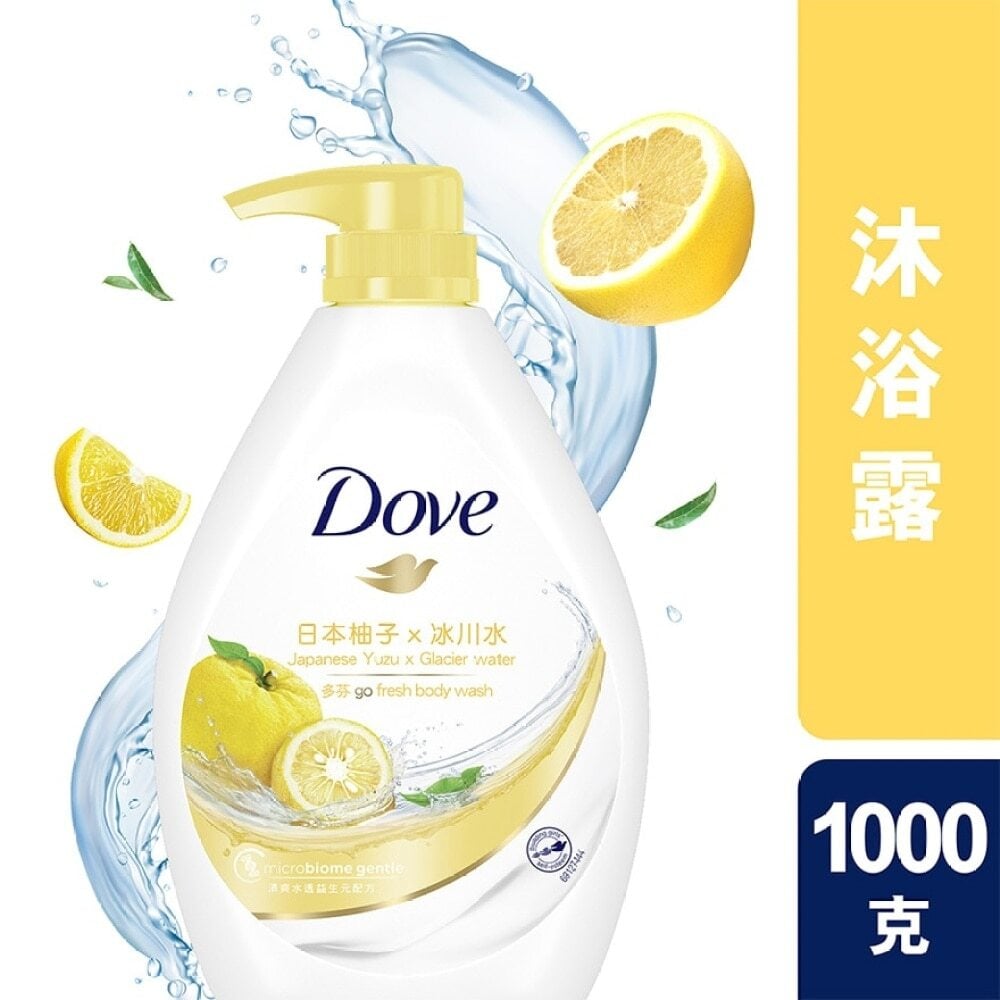 Dove Body Wash 1000g - Yuzu & Glacier 多芬沐浴乳1000克 - 柚子&冰川水 Image