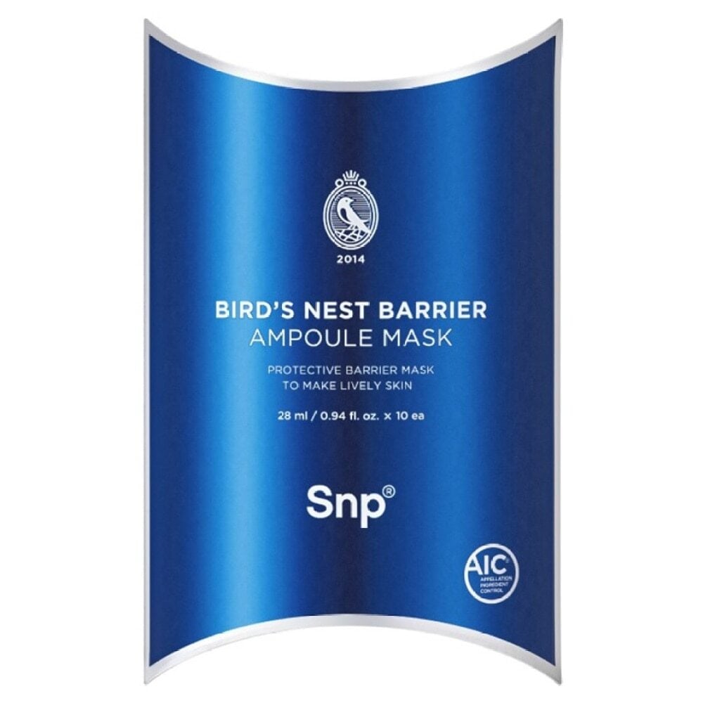 SNP BIRDS NEST BARRIER AMPOULE MASK SNP 海洋燕窩初顏水潤面膜 Image