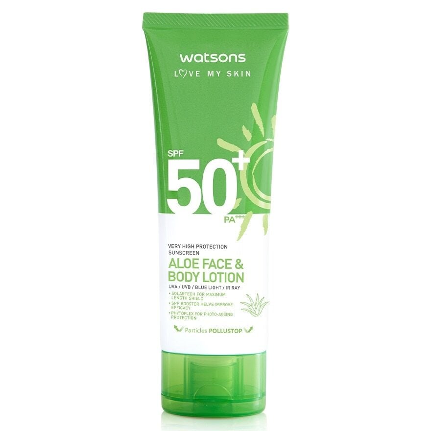 VHP SUNSCREEN ALOE FACE& BODY SPF50+ 高效蘆薈防曬霜SPF50+ PA++++ (臉部及身體用) Image