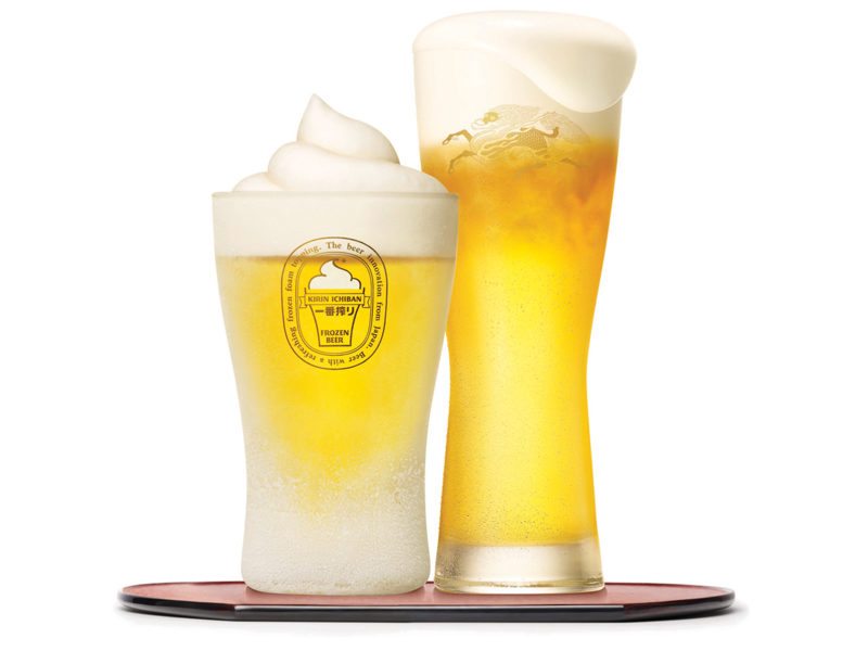 麒麟一番搾Frozen-Beer獨家研發零下5度的冰凍啤酒泡沫
