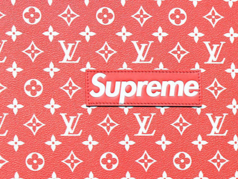 Louis Vuitton Sudadera De Louis Vuitton x Supreme Con Logo pre