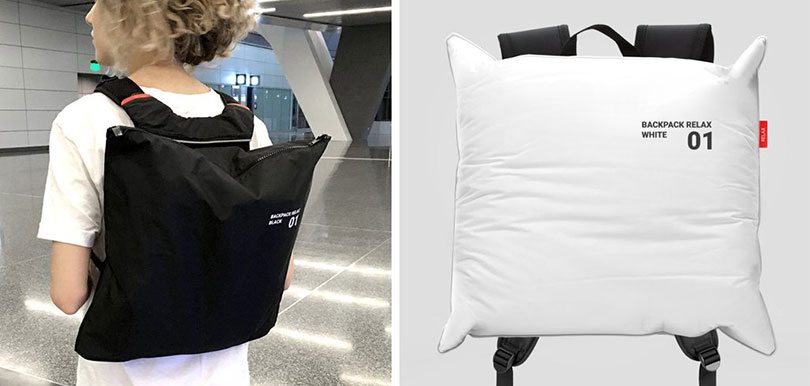 一袋三用！超強創意設計得獎作品「充氣枕背囊」