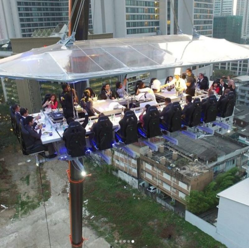 泰國曼谷「空中晚餐」