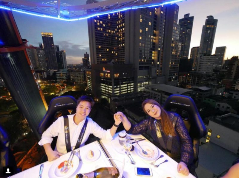 泰國曼谷「空中晚餐」