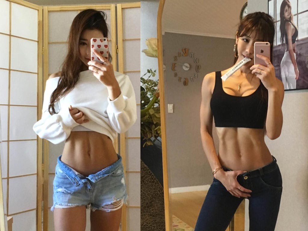 兩個簡單動作，跟42歲韓國辣媽練腹肌