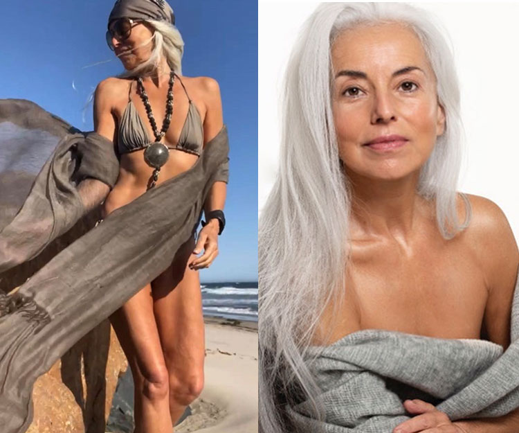 65歲法國模特兒Yazemeenah Rossi分享身材肌膚4大保養秘技
