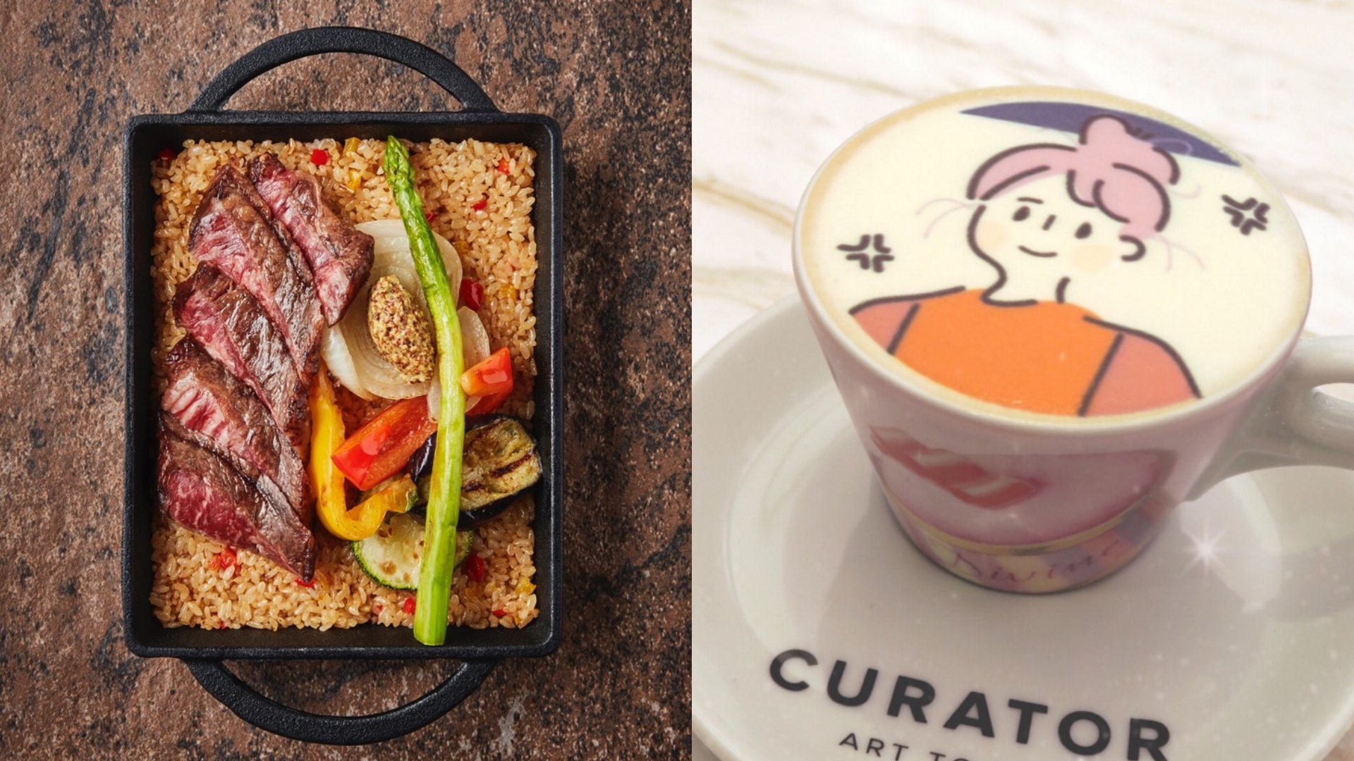 K11 MUSEA餐廳推介：Curator自訂圖案咖啡+百味堂韓式鐵板燒