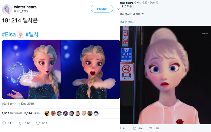 Elsa變韓星上MAMA！連手幅都有！ 韓國「站姐」扮瘋狂追星超有創意
