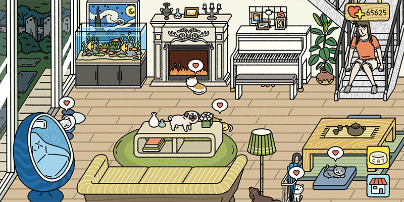 貓奴必玩治癒手繪風App「萌宅物語」佈置房子、拍拖兼養貓