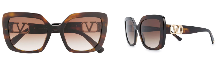 VALENTINO EYEWEAR VLOGO square-frame sunglasses