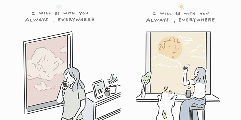 每天只能幻想對方在身邊 插畫家畫出心酸酸的「遠距離戀愛」