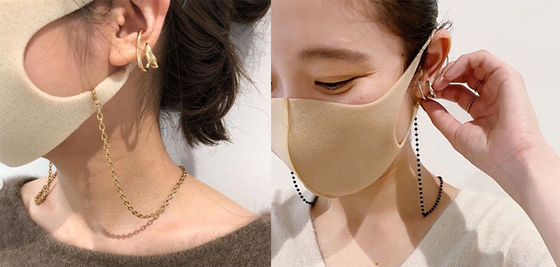 當生活離不開口罩！日韓太最新口罩潮流「口罩頸鏈」