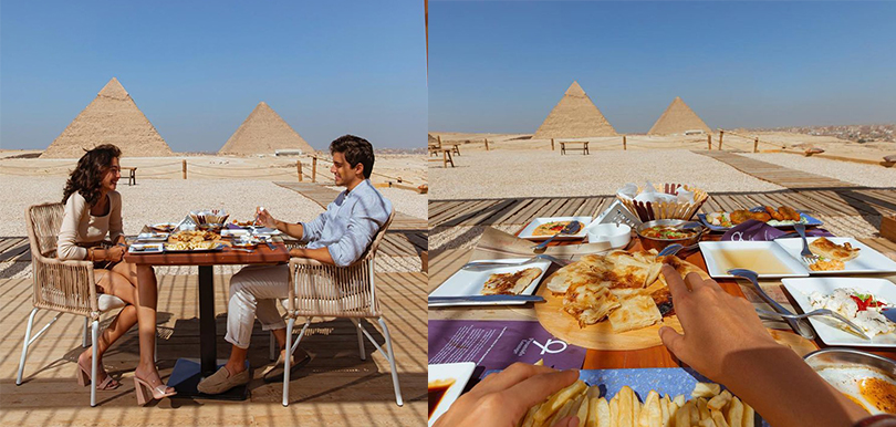 開業半個月，成為了埃及首都開羅最紅「打卡地」！世界首間埃及金字塔餐廳