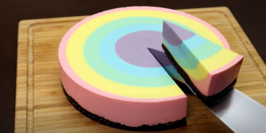 宅在家自製彩虹蛋糕