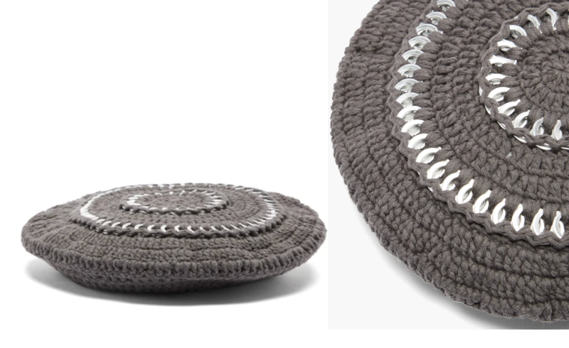 GANNI Loop-embellished beret