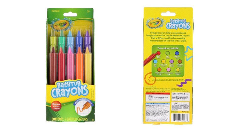 Crayola, Bathtub Crayons, 3+, 9 Bathtub Crayons, Bonus 1 Extra Crayon