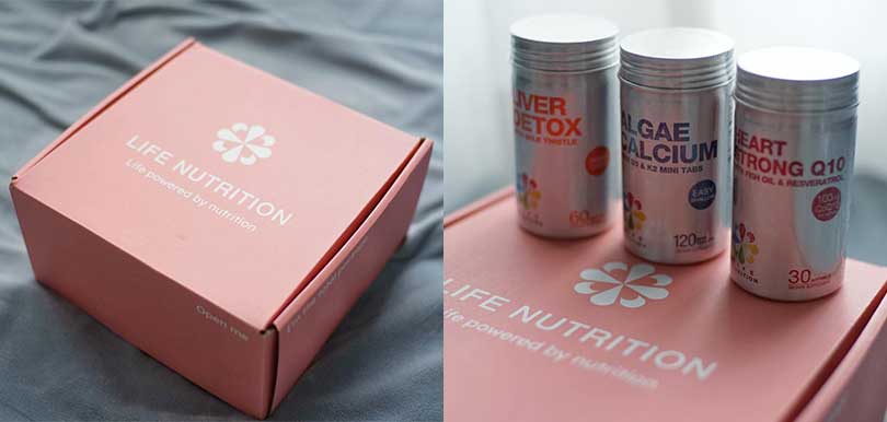 最近Life Nutrition推出淡粉紅色的簡約禮盒套裝