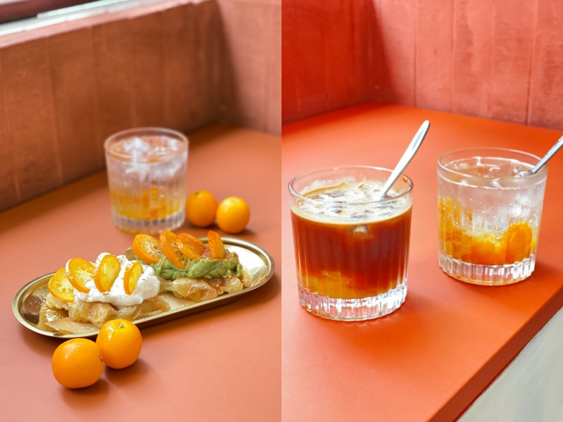 西營盤橙色打卡cafe TIL 推期間限定宮崎金桔咖啡及甜點