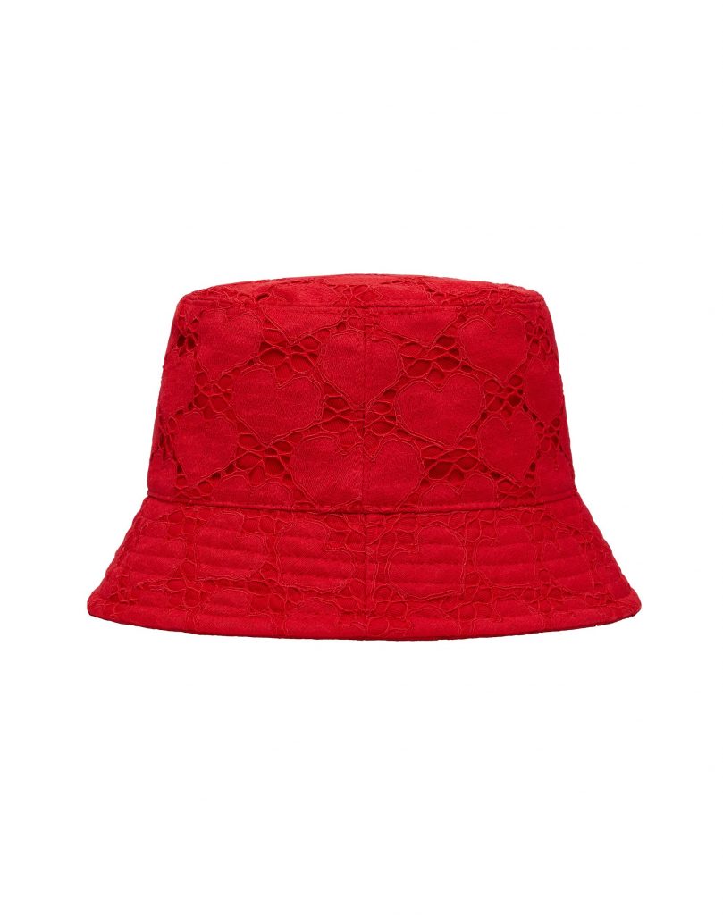 Valentino Garavani Amore 2021 Heavy Lace Hearts Bucket Hat HK$5,400