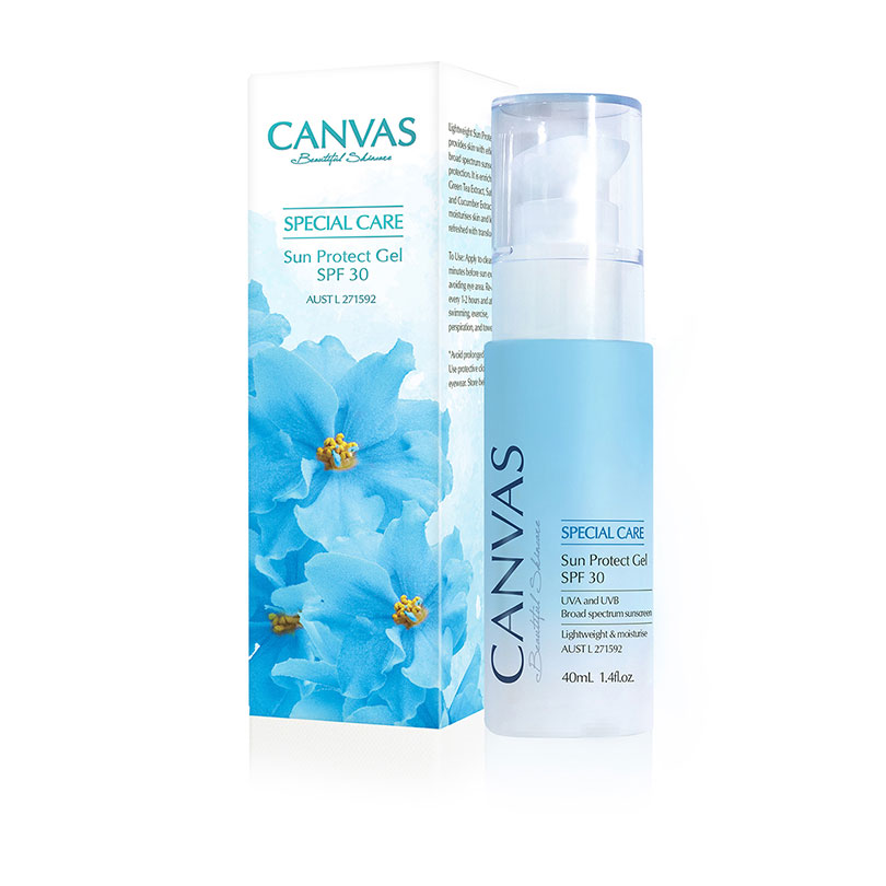 //清爽之選//CANVAS_Sun Protect Gel SPF30（HK$345/40ml)
