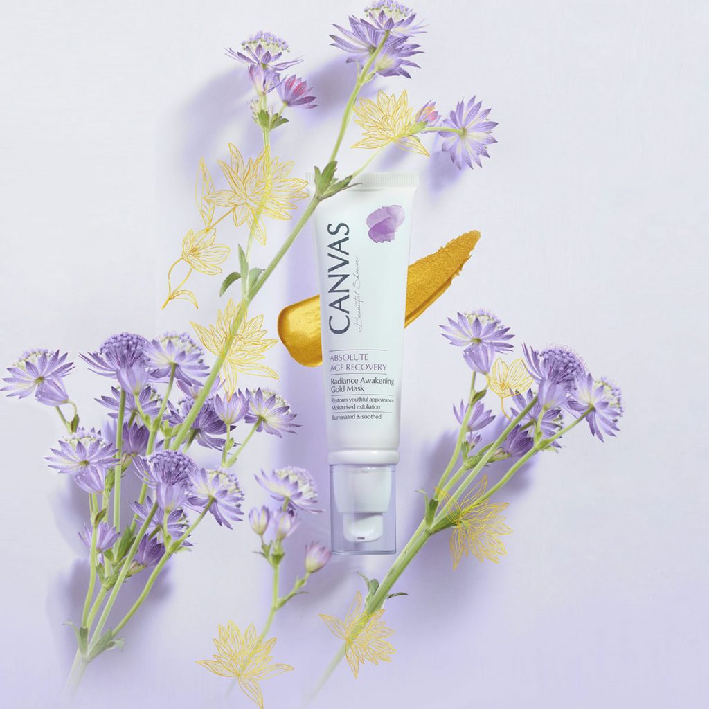 溫和煥膚//Canvas Radiance Awakening Gold Mask煥膚亮肌金面膜(HK$ 795/100ml ; HK$ 495/50ml)//