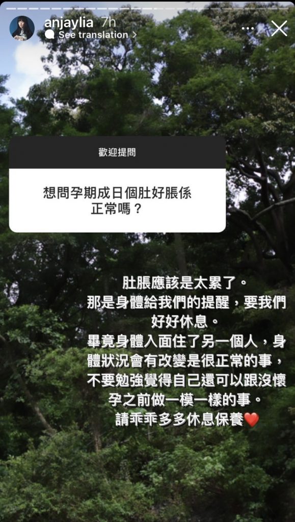 多次被指生三胎為追仔 陳嘉寶IG story反擊