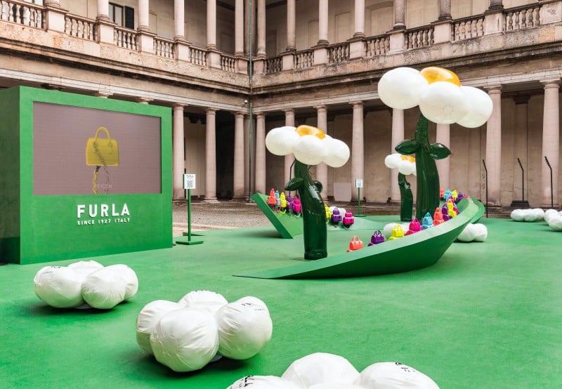 於米蘭時裝週期間，FURLA特製作了Re-Candy的藝術裝置