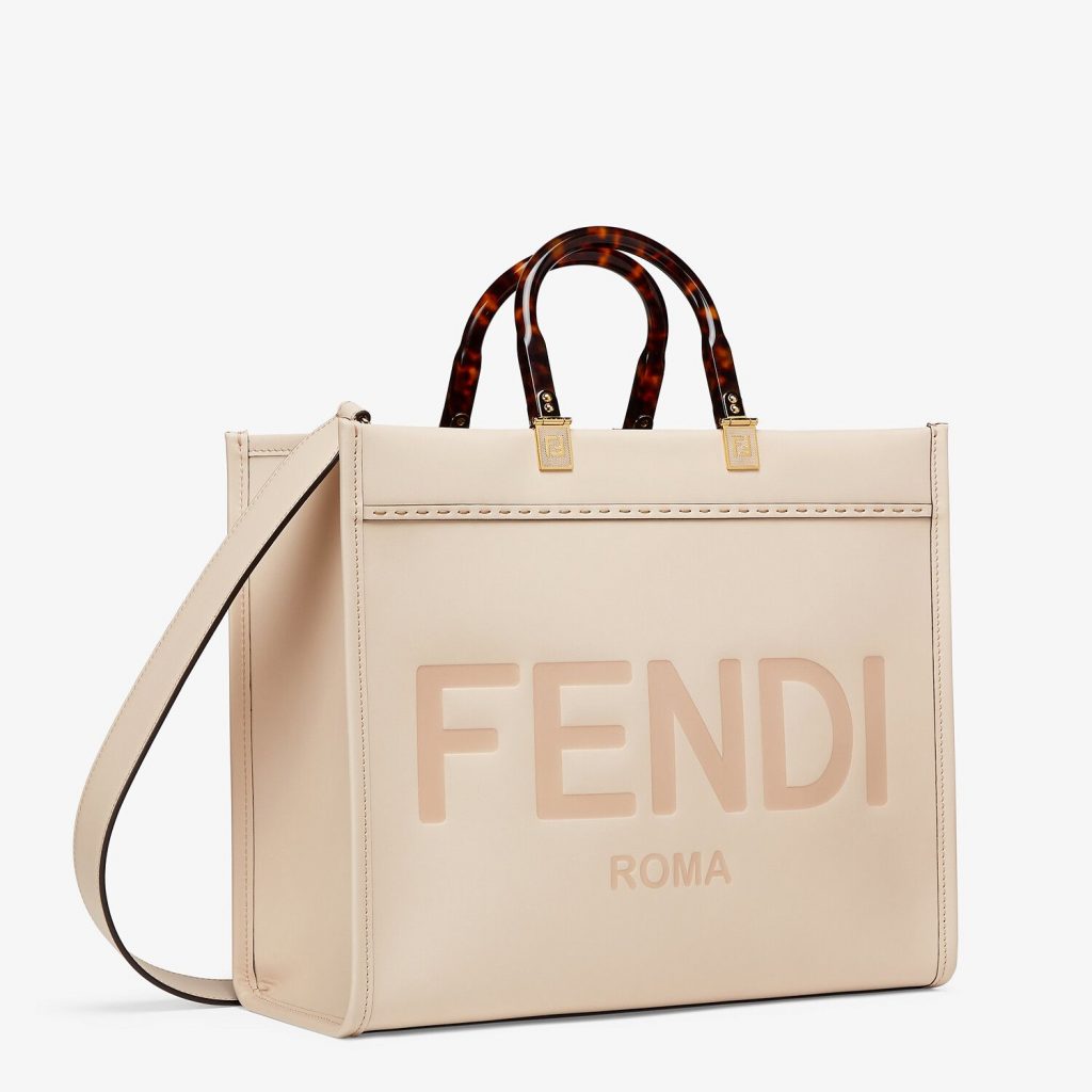 Fendi Sunshine Medium 粉色皮革手袋 (HK$22,800)
