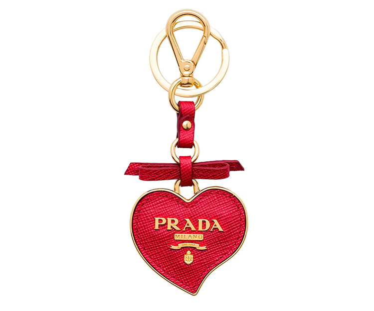 Prada紅色皮革匙釦（HK$3,250）