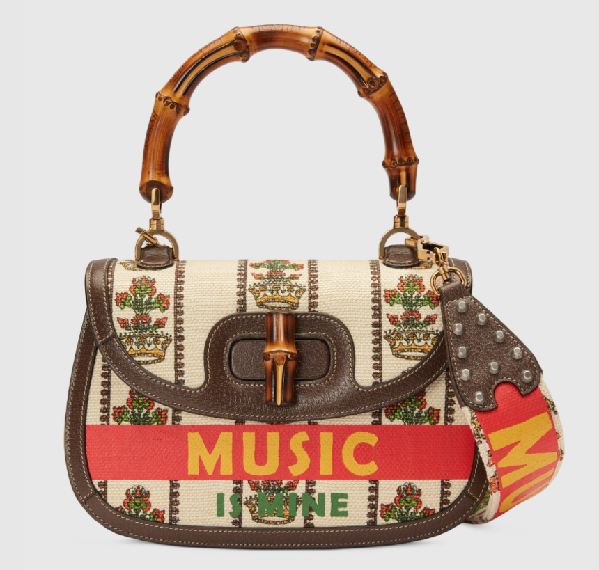 Gucci 100 Bamboo中型手袋（HK$ 36,000）