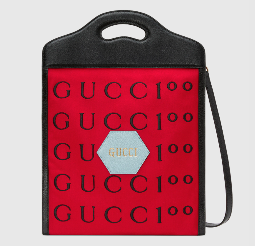 Gucci 100中型手提袋(HK$ 21,000)