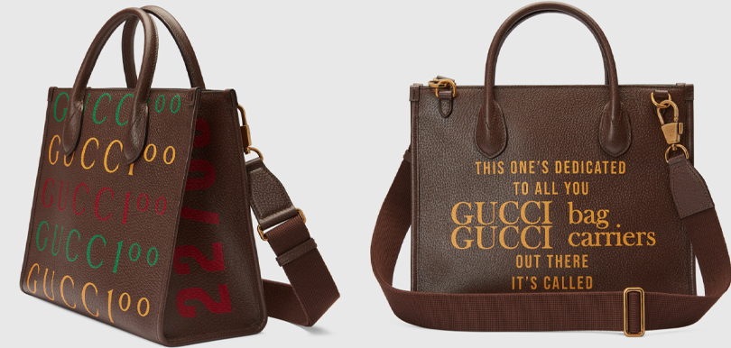 Gucci 100小型手提袋（HK$ 21,000）