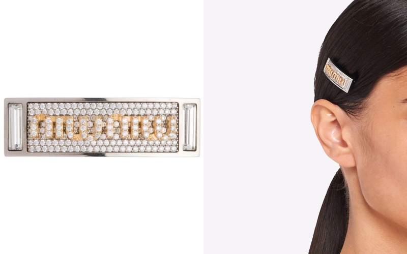 Miu Miu Pavé crystal-studded hair clip HK$4,000