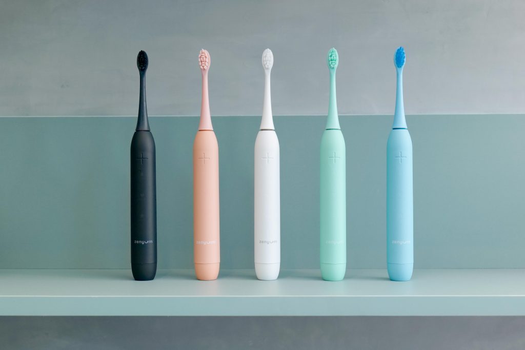 ZenyumSonic™ 聲波震動牙刷期間限定粉色系列 — 寜靜藍、朝氣綠、熱情粉