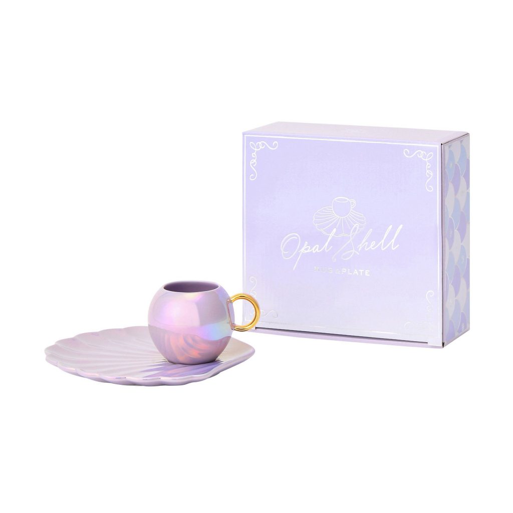 OPAL Shell 杯子及碟套裝禮盒，包括杯子及碟，盒裝送禮自用都很美觀。 HK$200