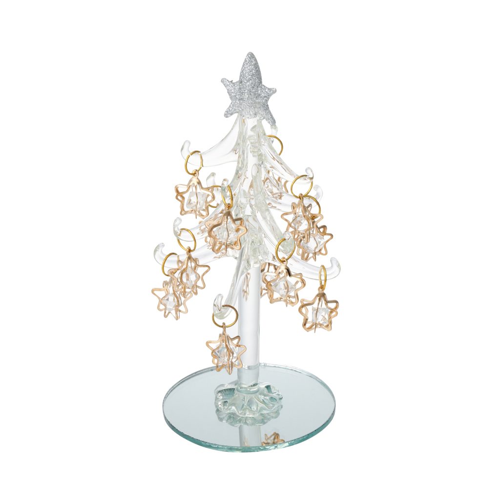 桌上玻璃聖誕樹 S Size (W67×D67×H155mm) Star HK$100