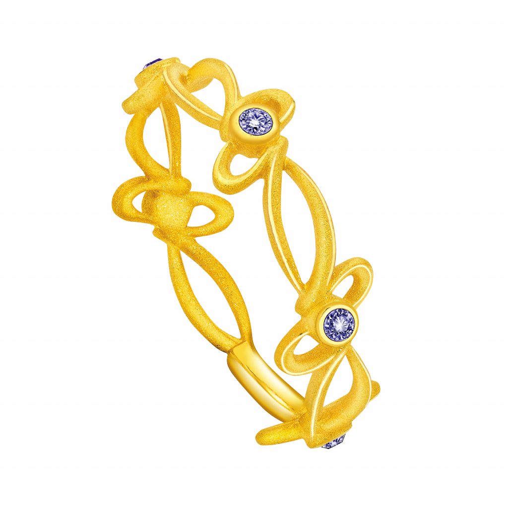 justgold真金情依系列戒指（HK$2,980）