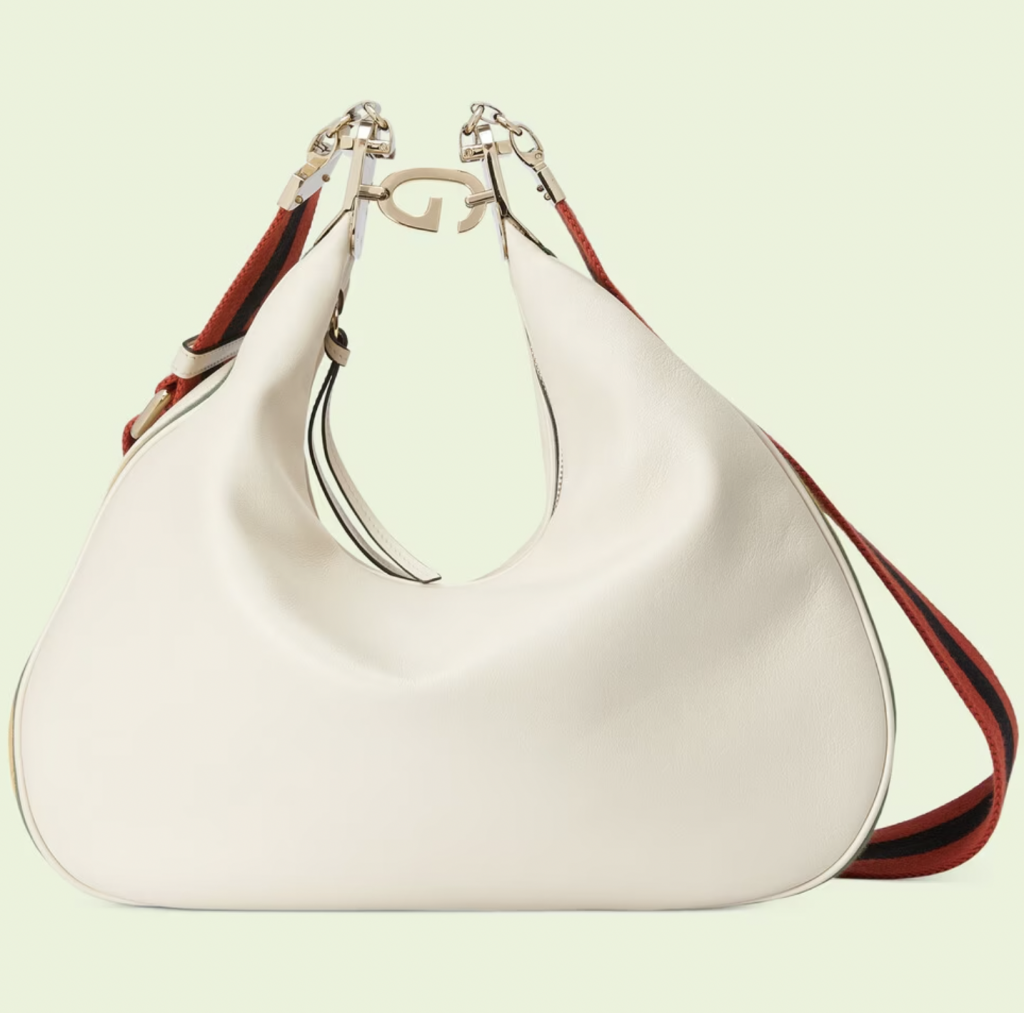 Gucci Attache大型肩揹袋（白色皮革）HK$ 26,500