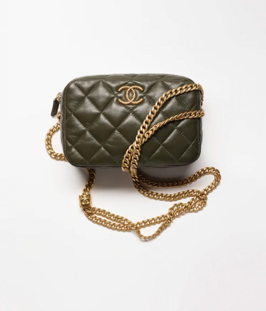 CHANEL古巴綠色名牌手袋 ：迷你相機袋 HK$ 31,000