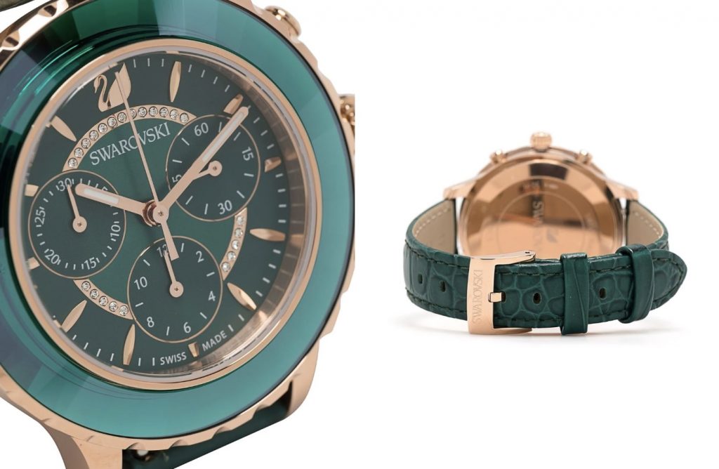 Swarovski 綠色手錶 (HK$3,800)