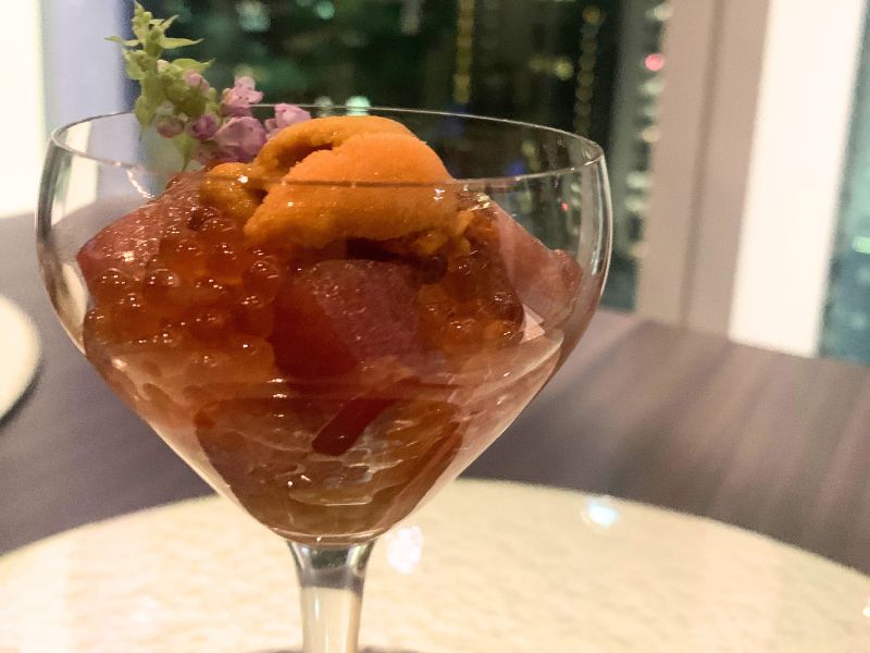 丠海道雲丹金槍魚腩杯