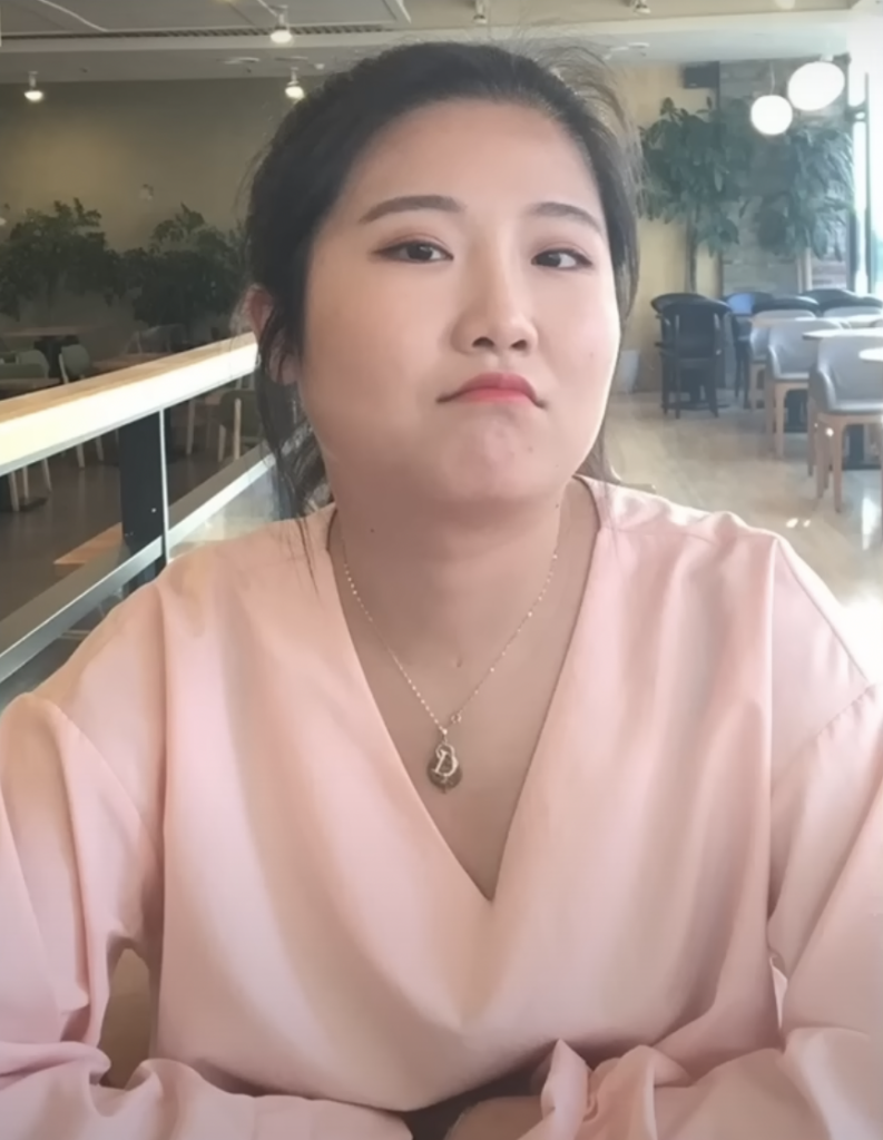 韓妹分享低卡減肥餐單：瘦身前（圖片來源：YouTube）