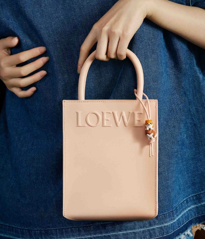 LOEWE A5 Standard Tote 淺桃色