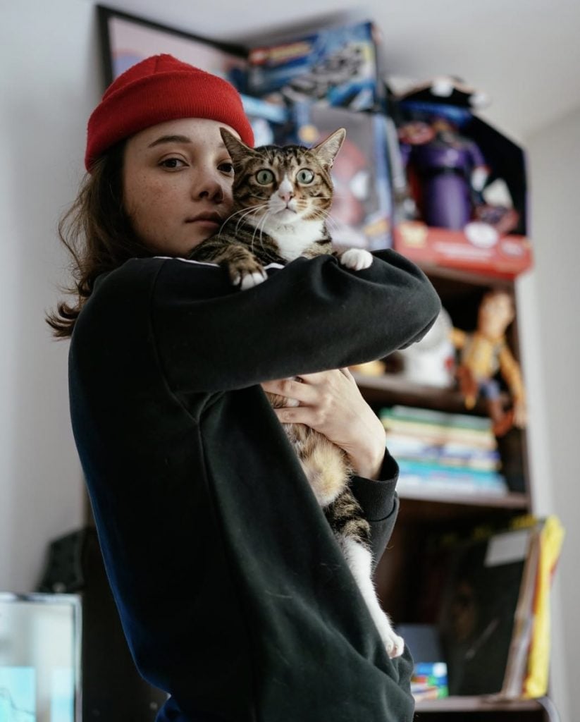徐㴓喬是愛貓之人，除了有養貓，也曾有貓BB寄養在她家中。(圖片來源：IG@ashaetc)