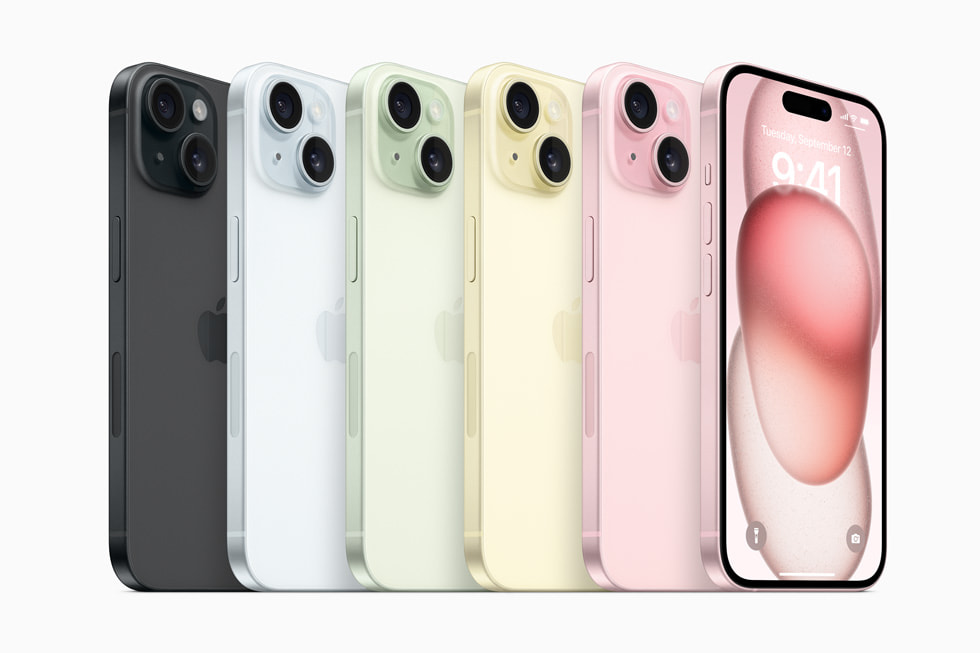 iPhone 15 與 iPhone 15 Plus 今次推出 4 大粉色機身款，女生們必定大愛！（來源：Apple官網）