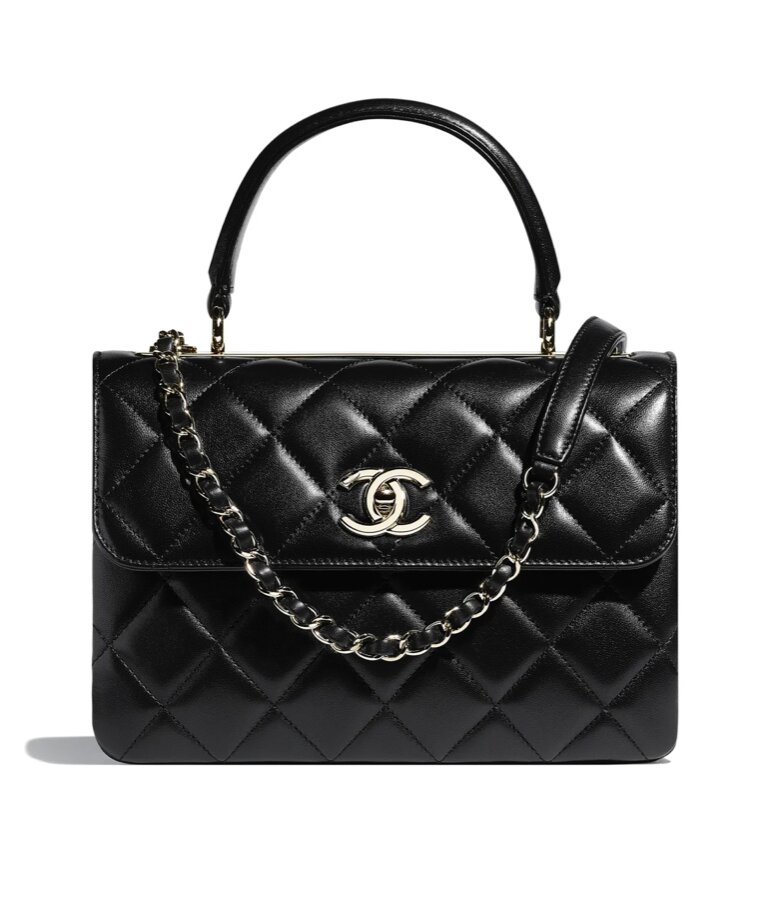 CHANEL Flap Bag With Top Handle手袋 價格為HK$54,200