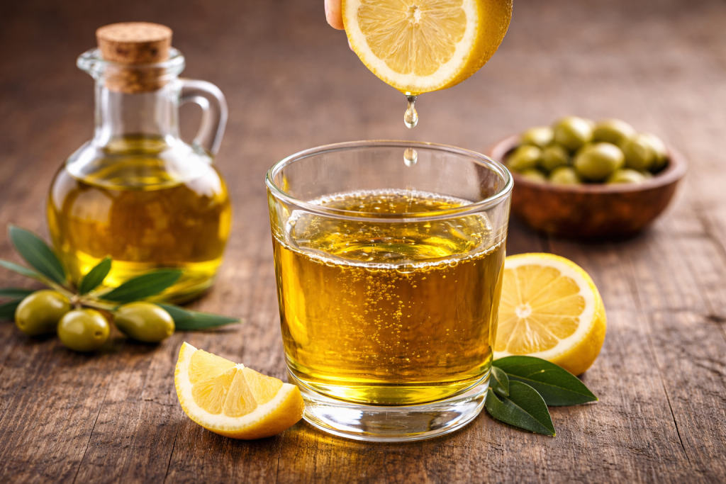 橄欖油檸檬飲 養顏 張員瑛 健康飲
