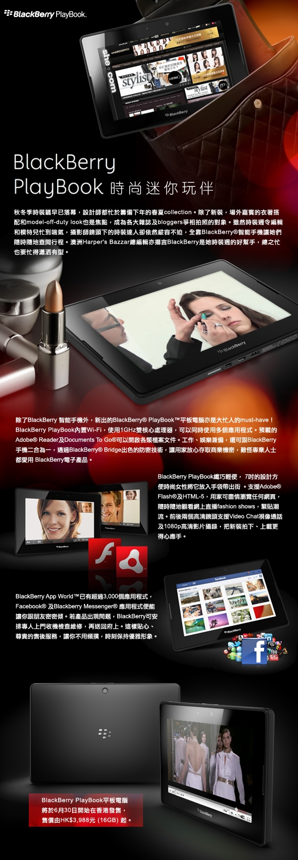 BlackBerry PlayBook 時尚迷你玩伴