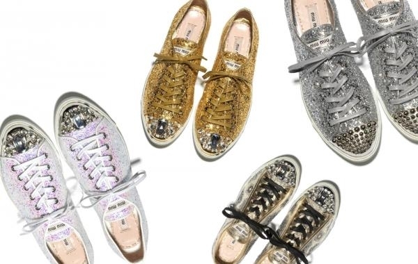 Miu Miu 奢華Bling Bling 鞋